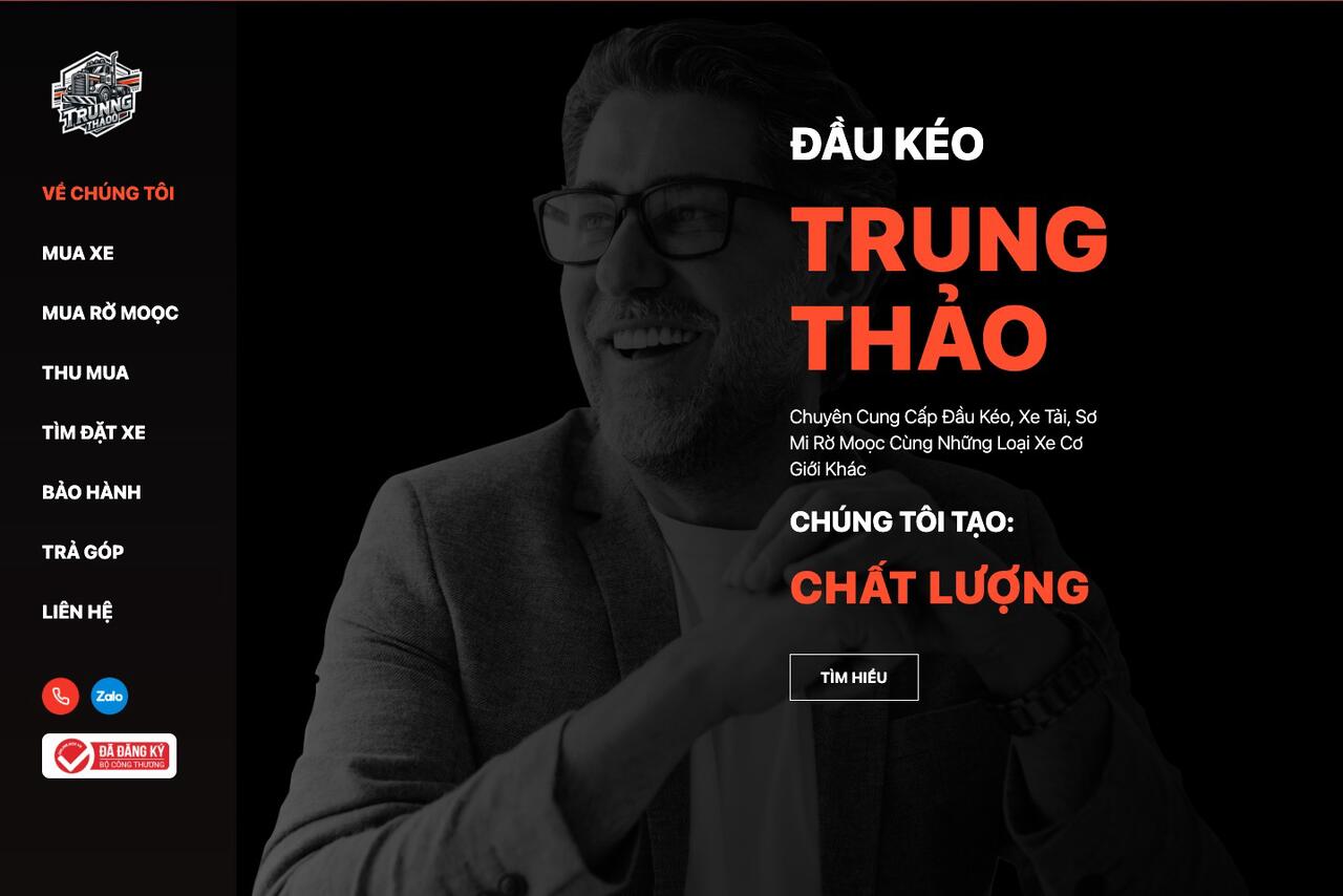 Trung Thao Sales Platform preview